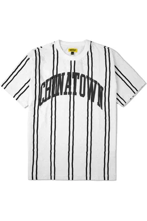 MARKET Uv Striped F1201 T-shirt Blanc