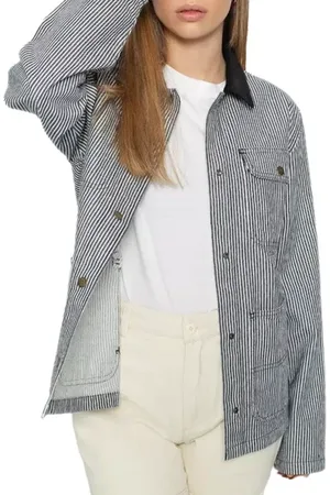 Vans Barrecks Drill Chore Jacket Veste Femmes Bleu