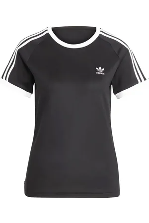 adidas Adicolor Classics Slim 3-stripes T-shirt Femmes Noir