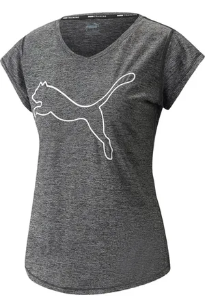 PUMA Train Favorite Heather Cat T-shirt Femmes Noir C01