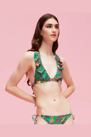 La DoubleJ Rouches Bikini Top - Femme Ldj Archive Xs