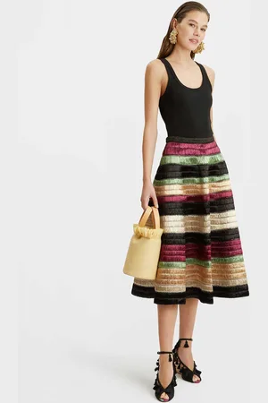 La DoubleJ Reina Embroidered Skirt - Femme Ldj Archive S