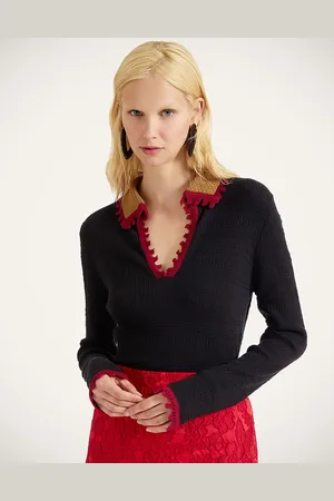 La DoubleJ Picket Polo Jumper - Femme New Summer 2025 Collection: Vip Pre-access L