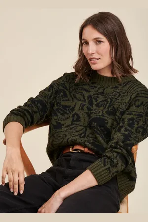 La Fee Maraboutee Pull jacquard géométrique