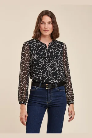 La Fee Maraboutee Top en voile de polyester recyclé à imprimé floral