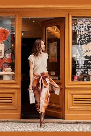 La Fee Maraboutee Jupe midi évasée à imprimé tie & dye