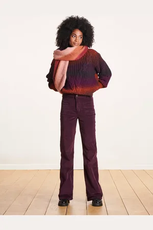 La Fee Maraboutee Pantalon taille haute en velours