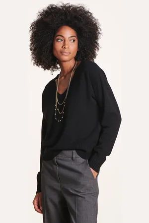 La Fee Maraboutee Pull droit à encolure V