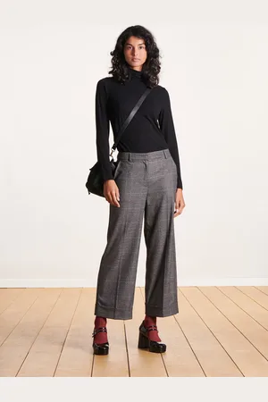 La Fee Maraboutee Pantalon droit 7/8ème à carreaux