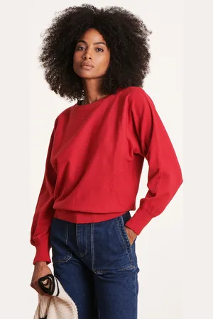La Fee Maraboutee Pull rouge maille fine