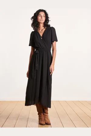La Fee Maraboutee Robe longue cache-caur noire