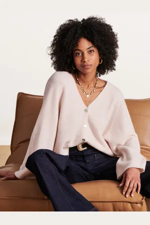 La Fee Maraboutee Gilet pull écru 2 en 1 coupe ample