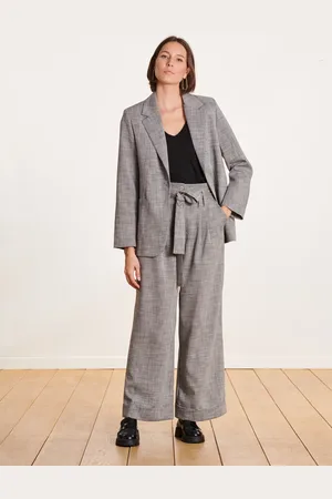 La Fee Maraboutee Pantalon large taille haute avec ceinture à nouer