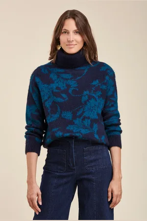 La Fee Maraboutee Pull jacquard col roulé