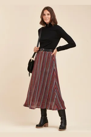 La Fee Maraboutee Jupe rayures multicolores
