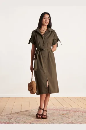 La Fee Maraboutee Robe chemise oversize à manches courtes