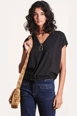 La Fee Maraboutee T-shirt blousant en lyocell manches courtes