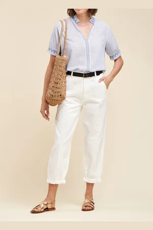 La Fee Maraboutee Pantalon en toile coupe ample