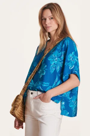 La Fee Maraboutee Top oversize à imprimé floral