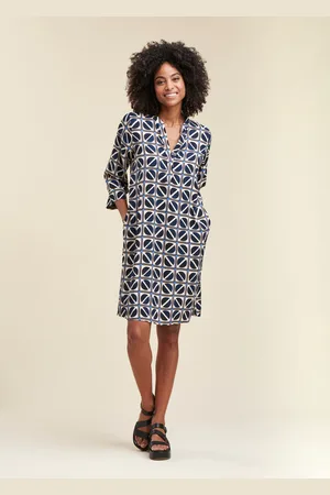 La Fee Maraboutee Robe courte coupe droite à imprimé graphique