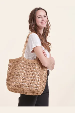 La Fee Maraboutee Sac cabas façon raphia crochet