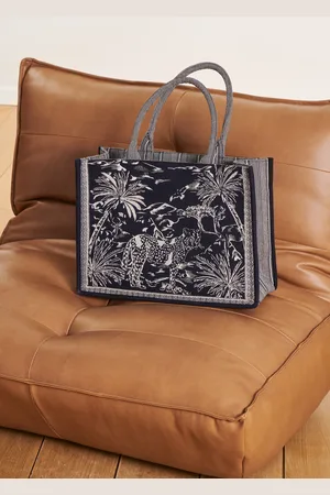 La Fee Maraboutee Sac cabas bleu en jacquard