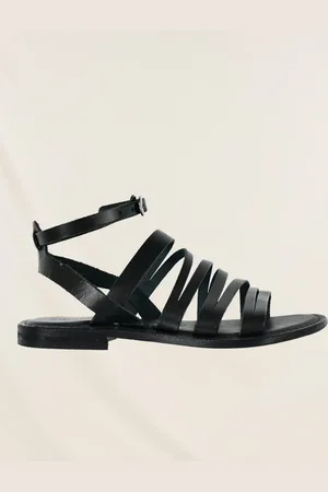 La Fee Maraboutee Sandales plates multibrides noires