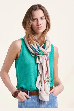 La Fee Maraboutee Foulard imprimé beige