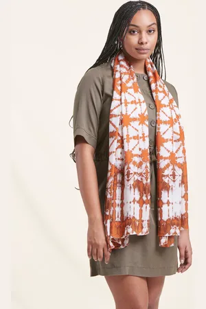 La Fee Maraboutee Foulard imprimé orange