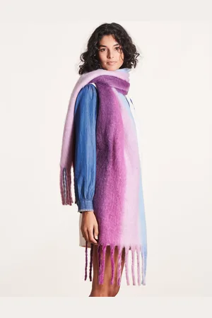 La Fee Maraboutee Écharpe violette à larges rayures