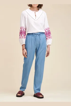 La Fee Maraboutee Pantalon fluide, coupe carotte