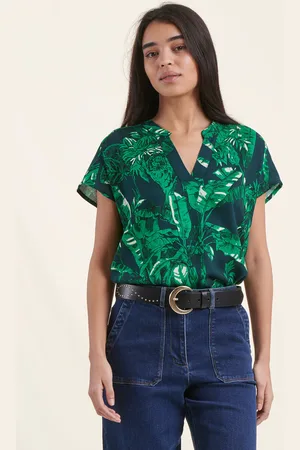 La Fee Maraboutee Top ample manches courtes encolure tunisienne