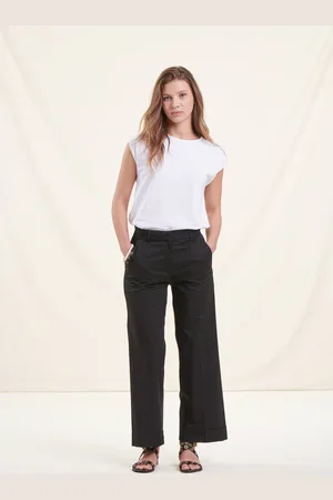 La Fee Maraboutee Pantalon large 7/8ème en coton