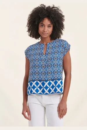 La Fee Maraboutee Top manches courtes encolure tunisienne