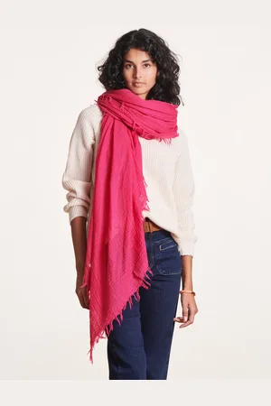 La Fee Maraboutee Foulard rose fuchsia en laine