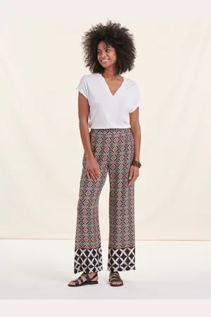 La Fee Maraboutee Pantalon fluide terracotta taille élastique