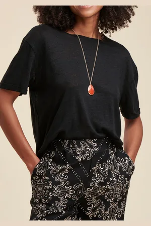 La Fee Maraboutee Tee-shirt en lin à manches courtes