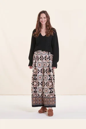 La Fee Maraboutee Pantalon large taille élastique imprimé ethnique