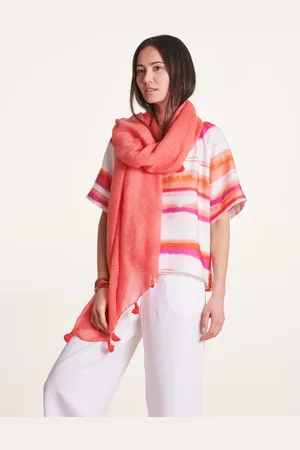 La Fee Maraboutee Foulard léger uni corail