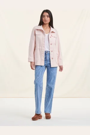 La Fee Maraboutee Veste courte rose en coton biologique