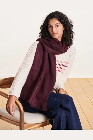 La Fee Maraboutee Écharpe unie aubergine