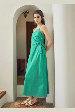 La Fee Maraboutee Robe longue fines bretelles en coton