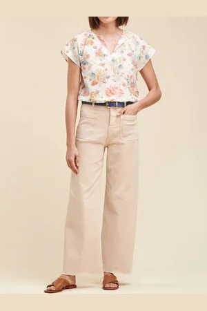 La Fee Maraboutee Jean flare en coton biologique