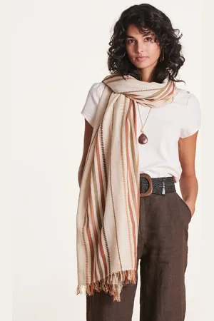 La Fee Maraboutee Foulard beige à rayures