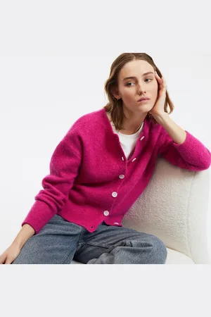 La Redoute Cardigan Col Rond Maille De Laine Mélangée