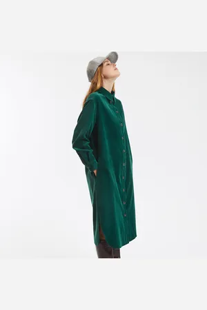 La Redoute Robe-chemise Manches Longues En Velours
