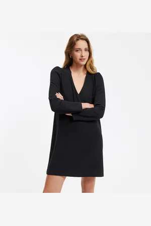 La Redoute Robe Évasée Col V Manches Longues