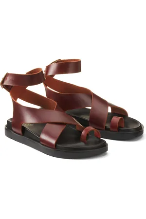 La Redoute Sandales Entre-doigt Compensées En Cuir Bride Che