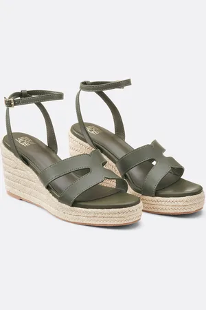 La Redoute Espadrilles À Talon Compensé En Cuir