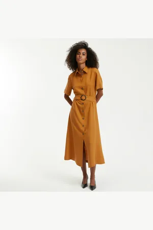 La Redoute Robe-chemise Mélange Lyocell Lin Signature Ophelie
